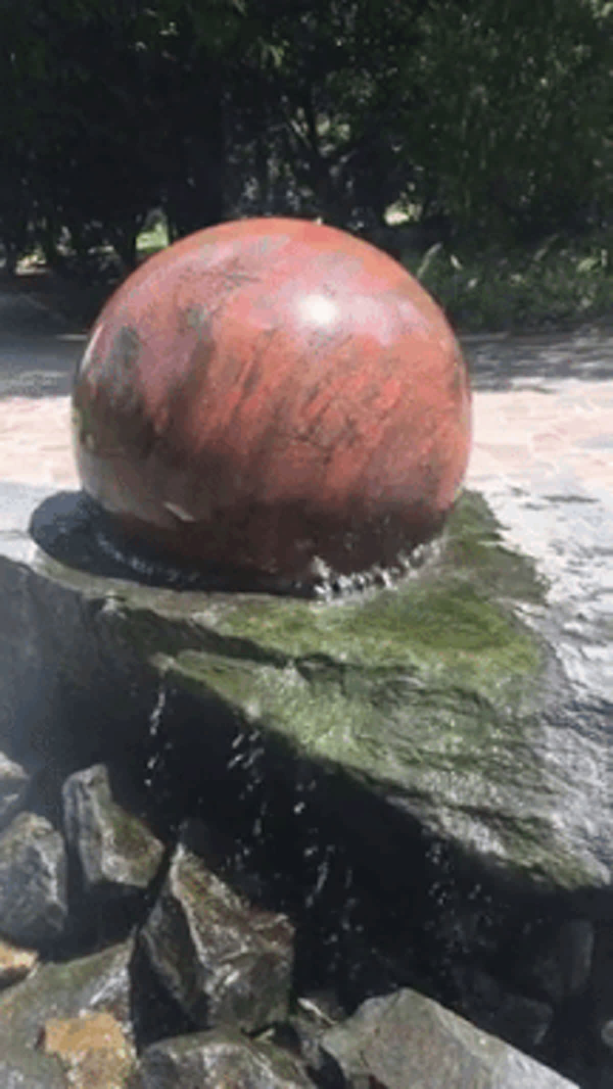 Floating stone fountain GIF - Funny GIF | GifVif