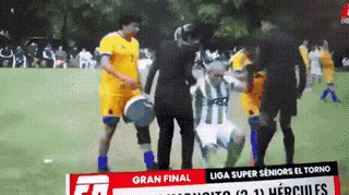 Opponents show respect and help an injured player