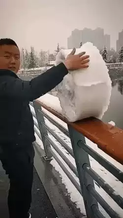 Fake snow in china