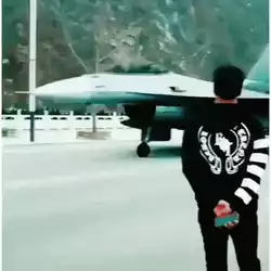 Jet taking off