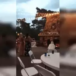 When your girlfriend catches the bouquet