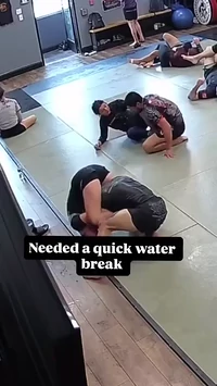 Just needed a quick water break