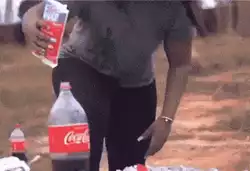 The classic soda and candy reaction