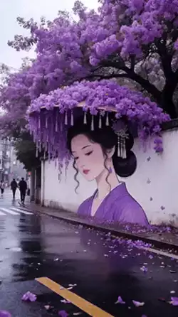 When nature gives you the perfect hairstyle inspiration