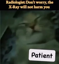 X ray will not hurt he said