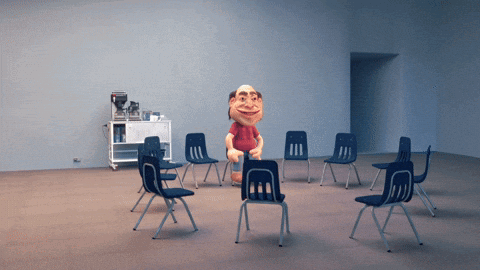 alone man talking chairs meme gif – Trending GIF on GifVif